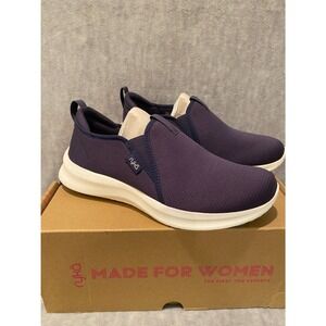 Ryka Women's Revive Slip On Sneakers Size 7-1/2 Wide Navy Blue